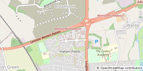 Map of Birstall, Leicestershire