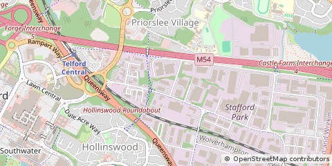 Map of Telford, Shropshire