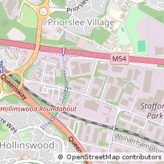 Map of Telford, Shropshire