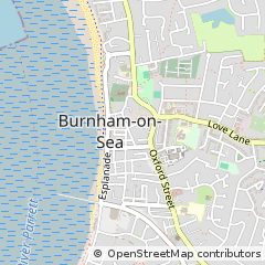 Map of Burnham-on-SEA, Somerset