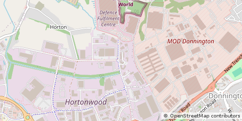 Map of Telford, Shropshire