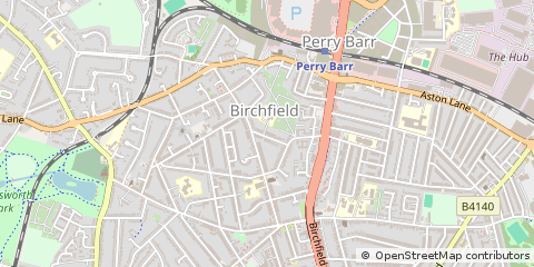 Map of Birmingham, West Midlands
