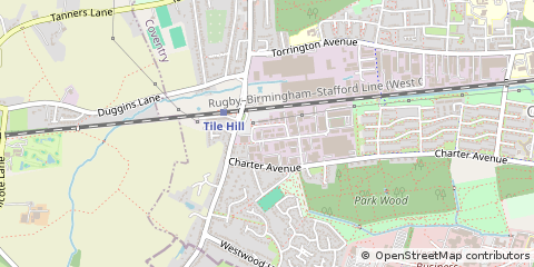 Map of Coventry, West Midlands