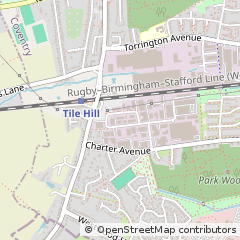 Map of Coventry, West Midlands