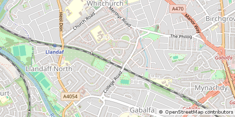 Map of Cardiff