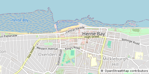 Map of Herne BAY