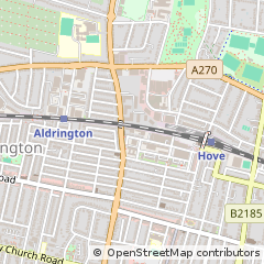 Map of Hove, East Sussex