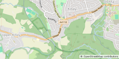 Map of Swansea