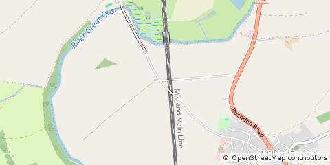 Map of Bedford, Bedfordshire