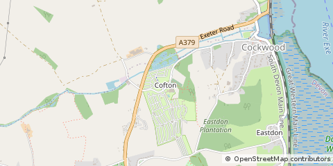 Map of Dawlish