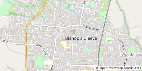 Map of Cheltenham, Glos