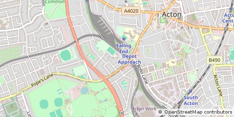 Map of Acton, London