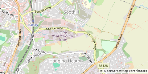 Map of Batley, West Yorkshire