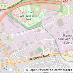 Map of Middlesbrough, Cleveland