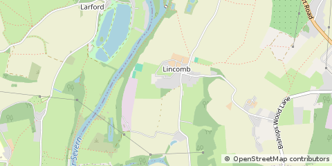 Map of Stourport on Severn, Worcestershire