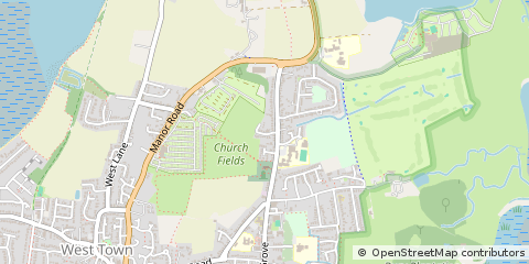 Map of Hayling Island, Hampshire