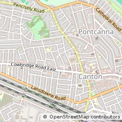 Map of Cardiff