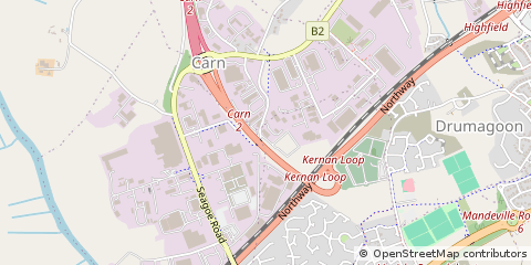Map of Craigavon, CO. Armagh
