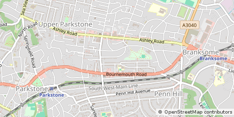 Map of Poole, Dorset