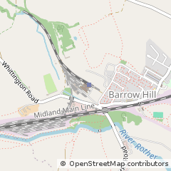 Map of Barrow Hill Staveley, Chesterfield Derbyshire