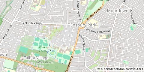 Map of Bournemouth, Dorset