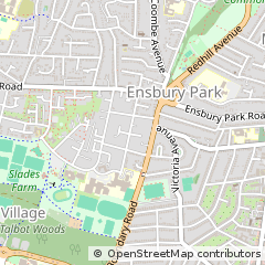 Map of Bournemouth, Dorset