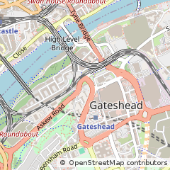 Map of Gateshead