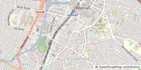 Map of Walsall