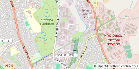 Map of Stafford