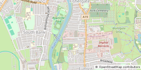 Map of York, North Yorkshire