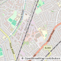 Map of Epsom, Surrey