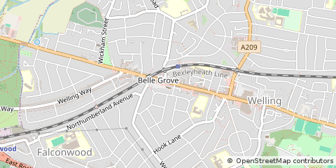 Map of Welling, Kent