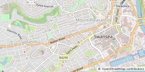 Map of Swansea