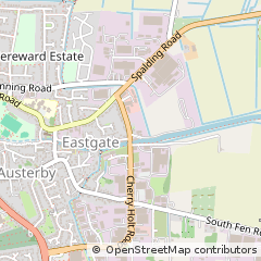 Map of Bourne, Lincolnshire
