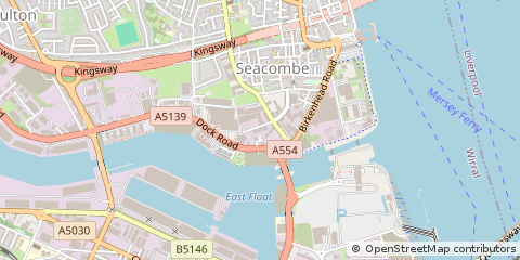 Map of Birkenhead, Wirral