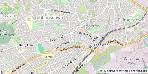 Map of Vale of Glamorgan