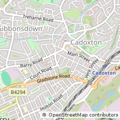 Map of Vale of Glamorgan