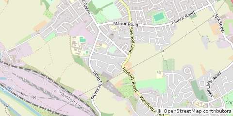 Map of Ossett, West Yorkshire
