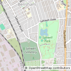Map of Gateshead