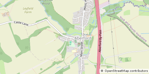Map of Leeds, West Yorkshire