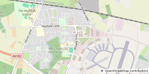 Map of Doncaster, South Yorkshire