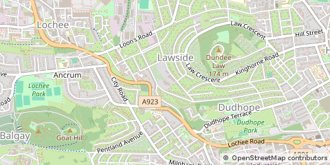 Map of Dundee