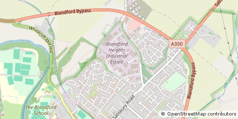 Map of Blandford Forum