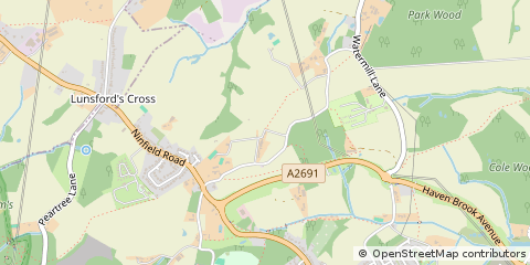 Map of Bexhill-on-SEA, East Sussex