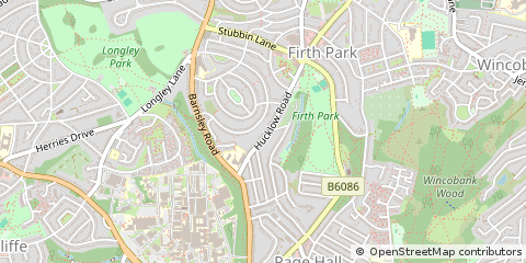 Map of Sheffield