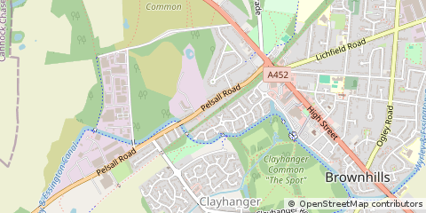 Map of Walsall, West Midlands