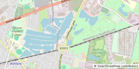 Map of Feltham, Middlesex