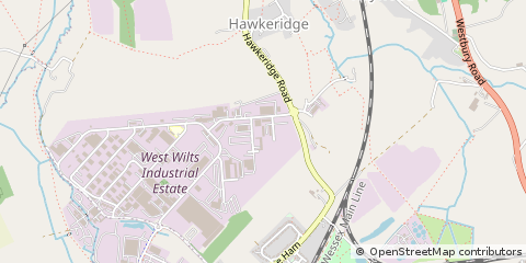 Map of Westbury, Wiltshire