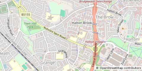 Map of Runcorn, Cheshire