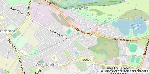 Map of Rotherham